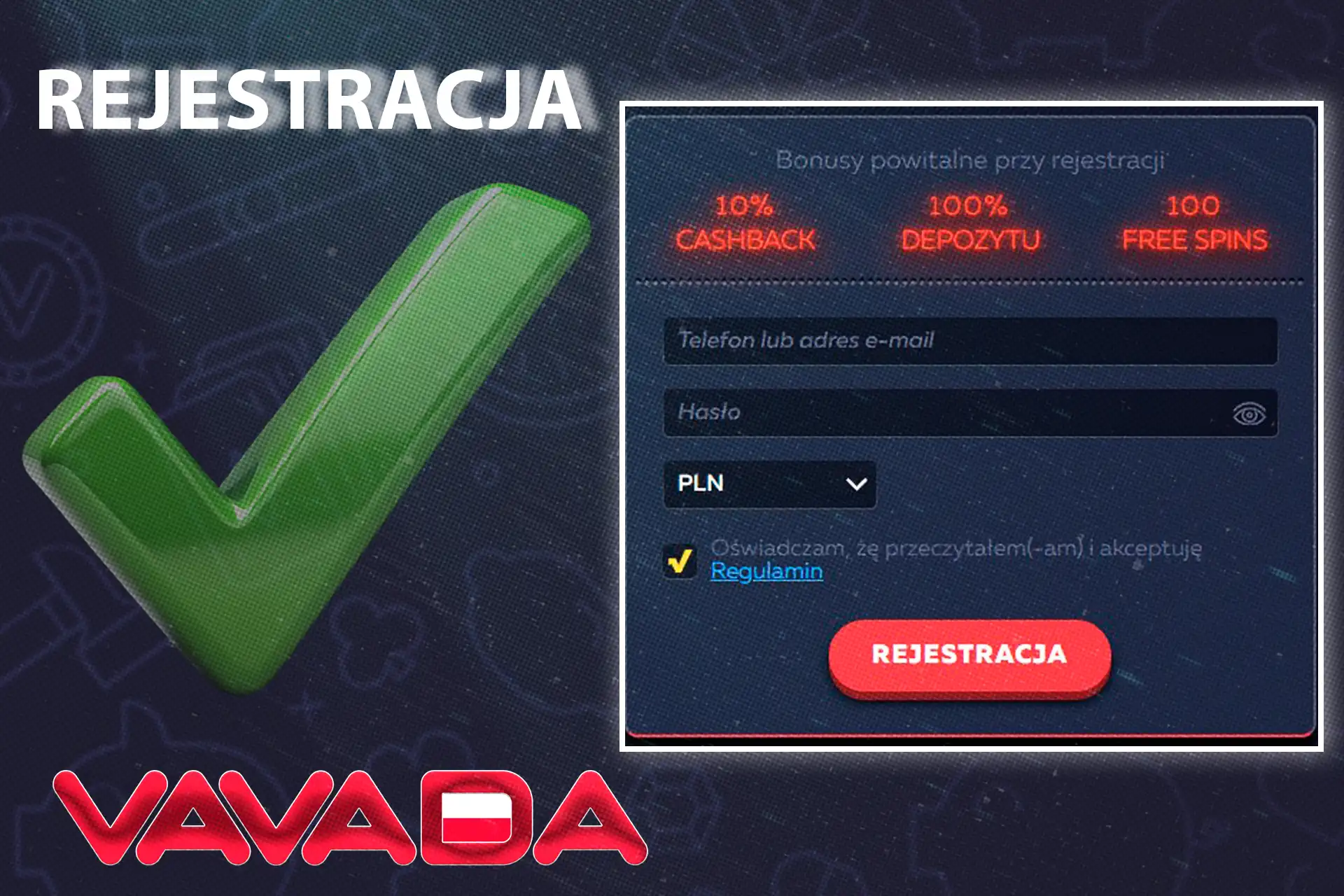 Przejdź przez prosty proces rejestracji na naszej stronie internetowej